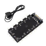 Maxbell ARGB Splitter 5V 3Pin Hub Interface with Extension Cable for LED Controller