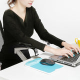 Maxbell Adjustable Arm Rest Support Elbow Rest Extendable for Computer Table Office Gray