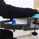 Maxbell Adjustable Arm Rest Support Elbow Rest Extendable for Computer Table Office Gray