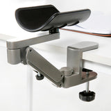 Maxbell Adjustable Arm Rest Support Elbow Rest Extendable for Computer Table Office Gray