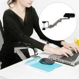 Maxbell Adjustable Arm Rest Support Elbow Rest Extendable for Computer Table Office Gray