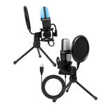 Maxbell Condenser Microphone Noise Cancelling for Video Recording Gaming Streaming