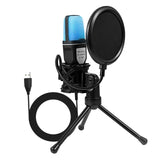 Maxbell Condenser Microphone Noise Cancelling for Video Recording Gaming Streaming