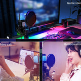 Maxbell Condenser Microphone Noise Cancelling for Video Recording Gaming Streaming