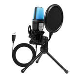 Maxbell Condenser Microphone Noise Cancelling for Video Recording Gaming Streaming