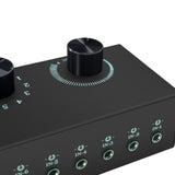 Maxbell Audio Switch Audio Switcher Box 6 in 1 Out Portable Compact for Laptop Phone