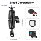 Maxbell Motorcycle Camera Mount Holder for Camera Accessories Mounting Bracket for Rear Mirror