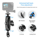 Maxbell Motorcycle Camera Mount Holder for Camera Accessories Mounting Bracket for Rear Mirror