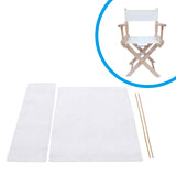 Maxbell Casual Directors Chairs Cover with Seat Covers for Director Chair White