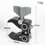 Maxbell Large Clamp with 1/4 and 3/8 Screw Thread Pliers Claw Clip for Microphones