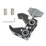 Maxbell Large Clamp with 1/4 and 3/8 Screw Thread Pliers Claw Clip for Microphones