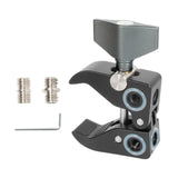 Maxbell Large Clamp with 1/4 and 3/8 Screw Thread Pliers Claw Clip for Microphones