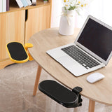 Maxbell Computer Armrest Pad Elbow Cushion Clamp Tray Mouse Pad for Table Desk Flat Cushion Yellow