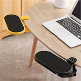 Maxbell Computer Armrest Pad Elbow Cushion Clamp Tray Mouse Pad for Table Desk Flat Cushion Yellow