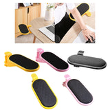 Maxbell Computer Armrest Pad Elbow Cushion Clamp Tray Mouse Pad for Table Desk Flat Cushion Yellow