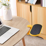 Maxbell Computer Armrest Pad Elbow Cushion Clamp Tray Mouse Pad for Table Desk Soft Cushion Yellow