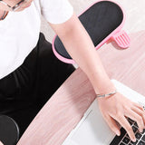 Maxbell Computer Armrest Pad Elbow Cushion Clamp Tray Mouse Pad for Table Desk Soft Cushion Pink