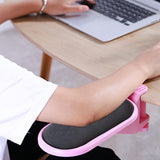 Maxbell Computer Armrest Pad Elbow Cushion Clamp Tray Mouse Pad for Table Desk Soft Cushion Pink