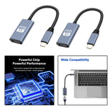 Maxbell USB C to HDMI Adapter Cable High Speed Compact Portable for Laptop Office 4K 60HZ