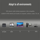 Maxbell LAN Ethernet Splitter Black Male to Female Network Adapter Computer One to  Four