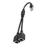 Maxbell LAN Ethernet Splitter Black Male to Female Network Adapter Computer One to Two Cable