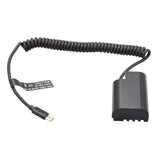 Maxbell Dmw BLF19 Dummy Battery Spare Parts Replaces with Type C Cable for GH3