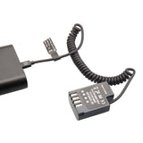 Maxbell Dmw BLF19 Dummy Battery Spare Parts Replaces with Type C Cable for GH3