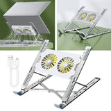 Maxbell Foldable Laptop Cooling Pad Stand Portable Adjustable for Table with Type C Cable