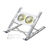 Maxbell Foldable Laptop Cooling Pad Stand Portable Adjustable for Table with Type C Cable