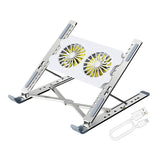 Maxbell Foldable Laptop Cooling Pad Stand Portable Adjustable for Table with Type C Cable