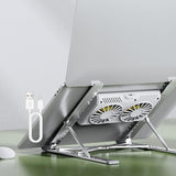 Maxbell Foldable Laptop Cooling Pad Stand Portable Adjustable for Table with Type C Cable