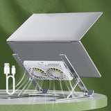 Maxbell Foldable Laptop Cooling Pad Stand Portable Adjustable for Table with Type C Cable