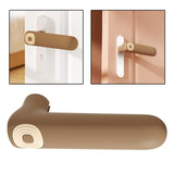 Maxbell Door Handle Cover Guard Door Handle Protector Door Knob Cover for Home Brown