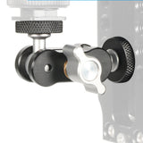 Maxbell Magic Arm Mount Shoe Mount Adapter 1/4 inch Screw Durable for DSLR Camera