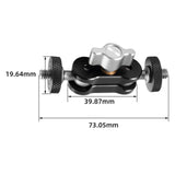 Maxbell Magic Arm Mount Shoe Mount Adapter 1/4 inch Screw Durable for DSLR Camera