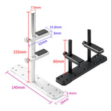 Maxbell Universal Graphics Card Support with Rubber Pads Height Adjustable Computer Black