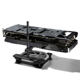 Maxbell Universal Graphics Card Support with Rubber Pads Height Adjustable Computer Black