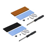 Maxbell M.2 2280 SSD Heatsink Aluminum Alloy Lightweight Easy to Install Durable Gold