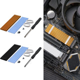 Maxbell M.2 2280 SSD Heatsink Aluminum Alloy Lightweight Easy to Install Durable Gold