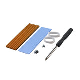 Maxbell M.2 2280 SSD Heatsink Aluminum Alloy Lightweight Easy to Install Durable Gold