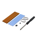 Maxbell M.2 2280 SSD Heatsink Aluminum Alloy Lightweight Easy to Install Durable Gold