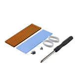 Maxbell M.2 2280 SSD Heatsink Aluminum Alloy Lightweight Easy to Install Durable Gold