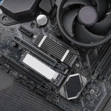 Maxbell M.2 2280 SSD Heatsink Aluminum Alloy Lightweight Easy to Install Durable Black