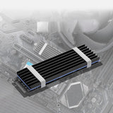 Maxbell M.2 2280 SSD Heatsink Aluminum Alloy Lightweight Easy to Install Durable Black