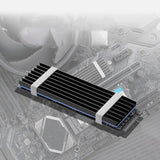 Maxbell M.2 2280 SSD Heatsink Aluminum Alloy Lightweight Easy to Install Durable Black