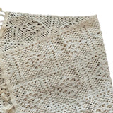 Maxbell Photo Prop Blanket Wrapping Towel Cotton Thread Decor Tassel Blanket L