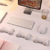 Maxbell Ergonomic Mouse Wrist Rest Hand Rest Cushion Pillow for Office PC Gaming White