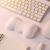 Maxbell Ergonomic Mouse Wrist Rest Hand Rest Cushion Pillow for Office PC Gaming White
