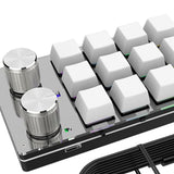Maxbell 12 Key Mini Mechanical Keyboard Programmable Keypad RGB Lights for Office White