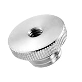 Maxbell Mic Stand Adapter 1/4" Female to 5/8" Male Silver for Microphone Stand